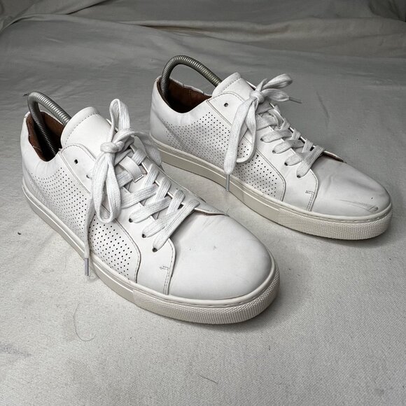 SL by Supply Lab Riley 11.5M BUSTER White Leather Men Sneakers Casual Perforated - Picture 8 of 16